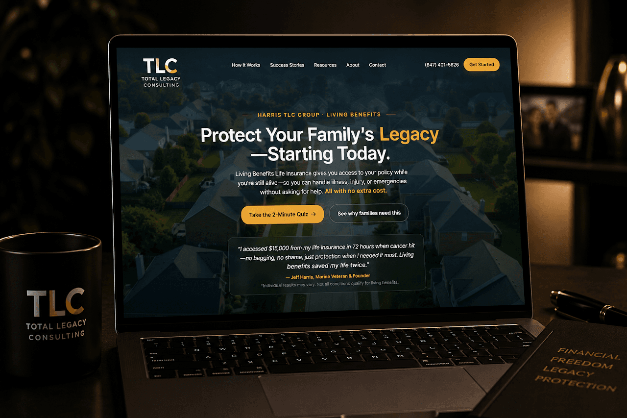 Total Legacy Consulting project by Creative Eye Studios